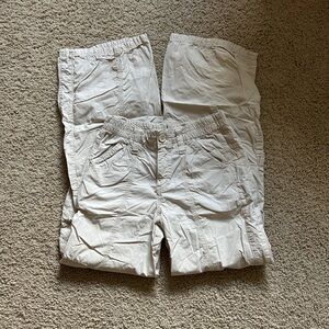 Urban Outfitters y2k cream cargo pants